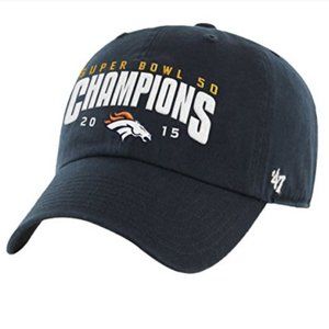 '47 Denver Broncos Hat Cap 2015 Super Bowl 50 Champions NFL Football Adjustable